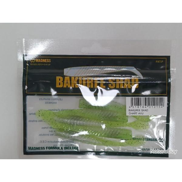 !!! MADNESS BAKUREE SHAD 80MM " COLORIS : CHART AYU