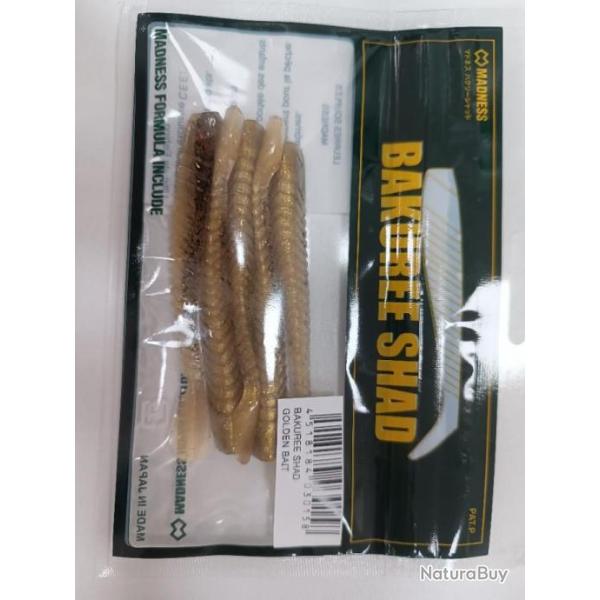 !!! MADNESS BAKUREE SHAD 80MM " COLORIS : GOLDEN BAIT