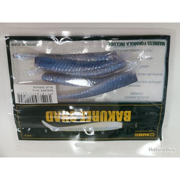 !!! MADNESS BAKUREE SHAD 80MM " COLORIS : BLUE SHINNER