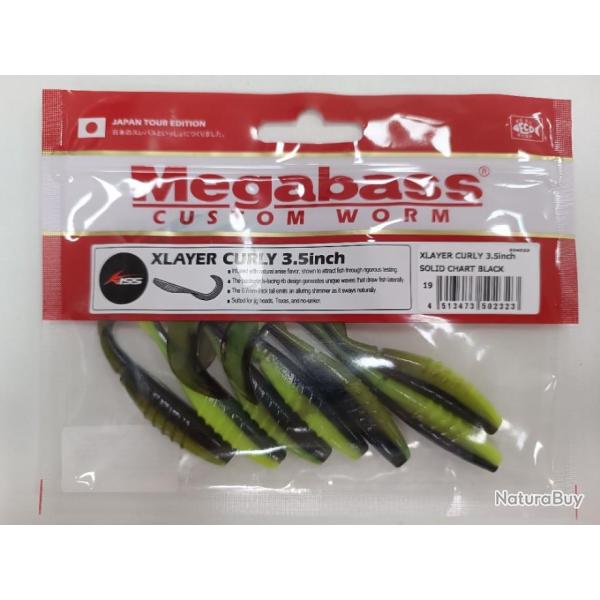 !!! MEGABASS XLAYER 3.5 INCH !!!  COLORIS : SOLID CHART BLACK