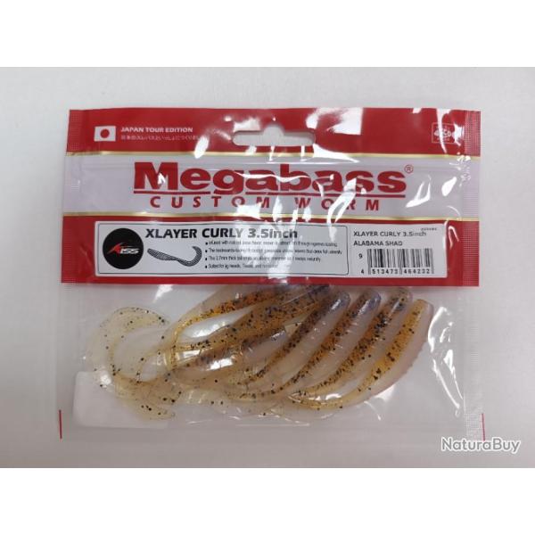 !!! MEGABASS XLAYER 3.5 INCH !!!  COLORIS : ALABAMA SHAD