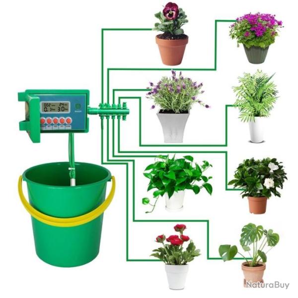 Kit d'Irrigation Arrosage Intelligent Goutte � Goutte pour la Maison Terrasse Balcon