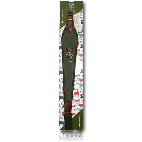 BRETELE RISERVA CARABINE CORDURA VERT TETE SANGLIER