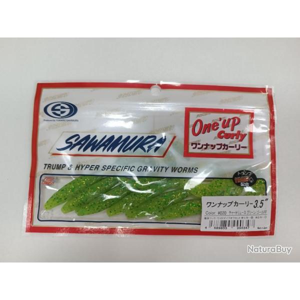 !!! Leurre SAWAMURA ONE'UP CURLY 3.5" !!! COLORIS : #020