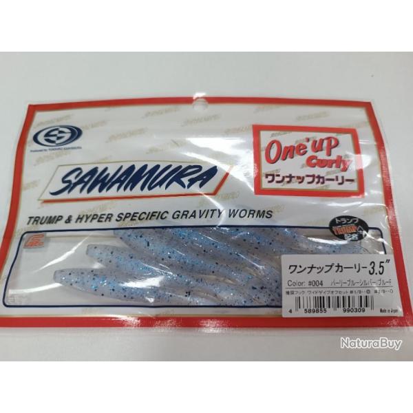 !!! Leurre SAWAMURA ONE'UP CURLY 3.5" !!! COLORIS : #004
