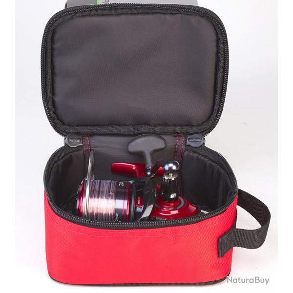 Trousse Daiwa Surf Moulinet 22 x 17 x 11,5cm Noir et Rouge