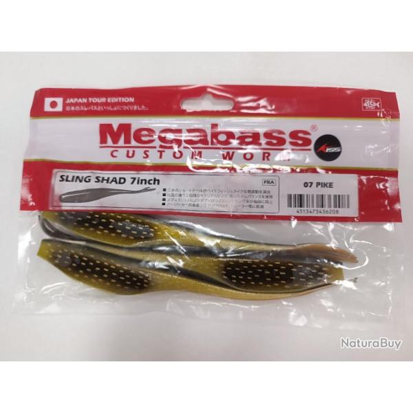 !!! Leurre MEGABASS SLING SHAD 7 INCH !!!COLORIS : 07 PIKE