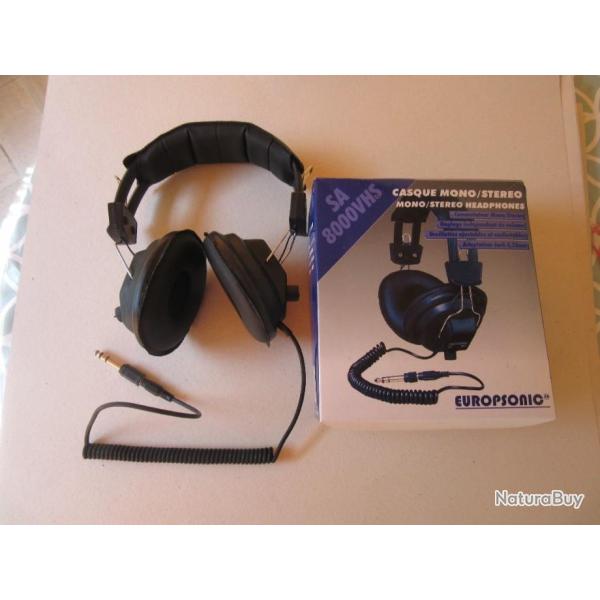 casque mono / st�r�o Europsonic pour d�tecteur