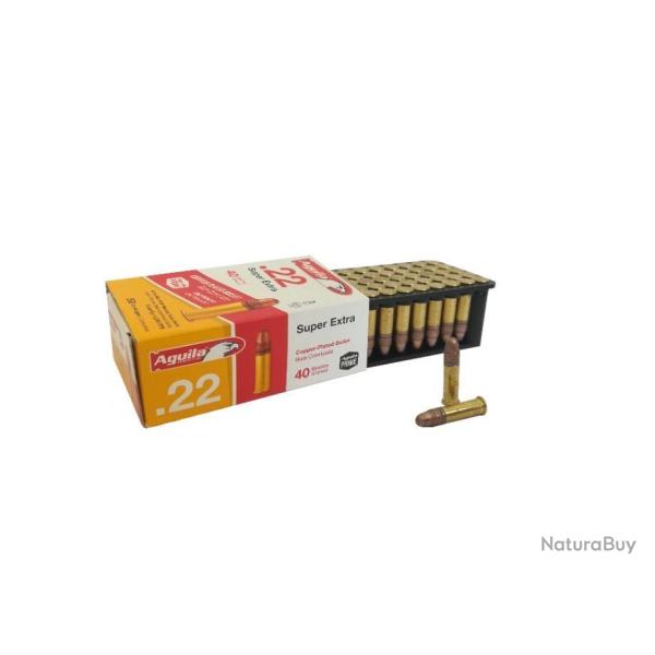 50 munitions Aguila Super Extra calibre 22 LR