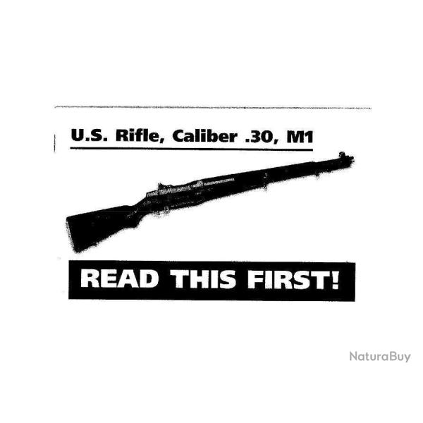 3 notices GARAND M1 (envoi par mail) - VENDU PAR JEPERCUTE (m1680)