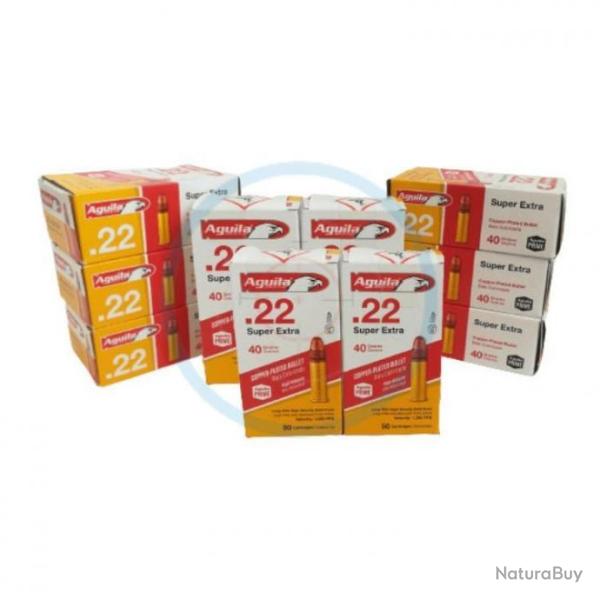 500 munitions Aguila Super Extra calibre 22 LR