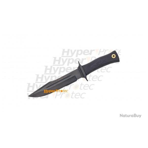 Poignard tactical noir Muela Mirage avec �tui en cuir - lame 18