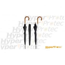 Parapluie canne &eacute;p&eacute;e noir