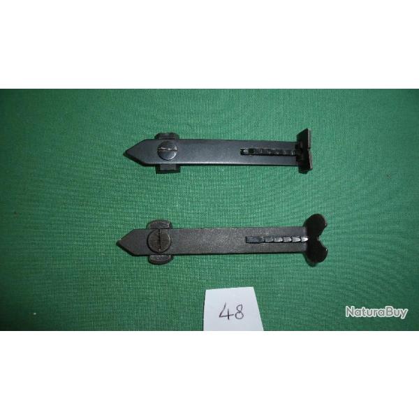 Lot de 2 Hausses � cr�maill�res pour rifles