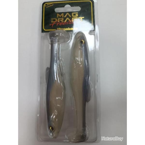!!! Leurre  MEGABASS " MAG DRAFT FREESTYLE "6 inch Coloris : WHITE BACK SHAD