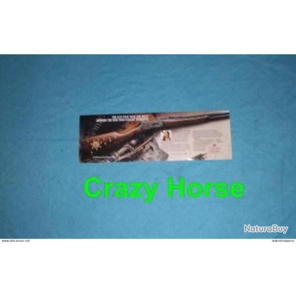 Poster de pr�sentation WINCHESTER comm�morative "CRAZY HORSE" ! Collection !!!