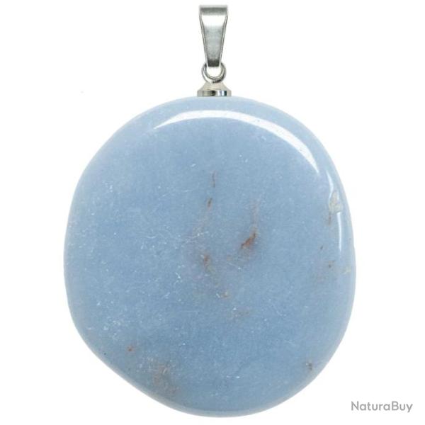 Pendentif galet plat en ang�lite