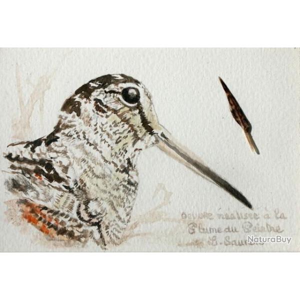 DESSIN � la PLUME DU PEINTRE : OEUVRE ORIGINALE encadr�e  #26