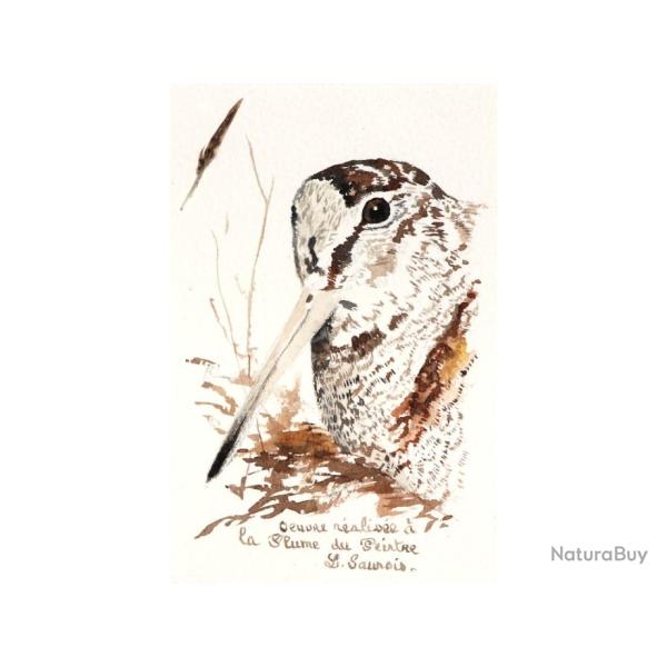 DESSIN � la PLUME DU PEINTRE : OEUVRE ORIGINALE encadr�e  #38