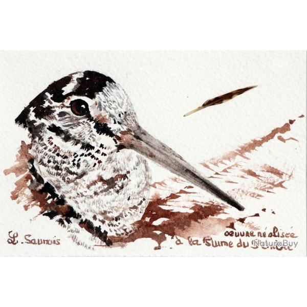 DESSIN � la PLUME DU PEINTRE : OEUVRE ORIGINALE encadr�e  #43