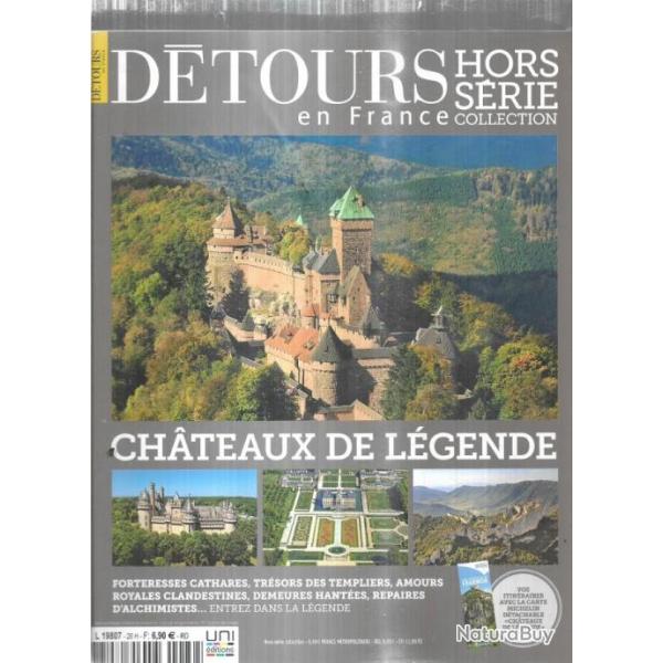 D�tours en france hors s�rie 26 chateaux de l�gende  avec sa carte
