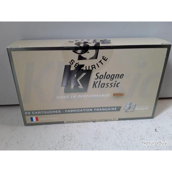 9865 BOITE DE 20 BALLES DE SOLOGNE KLASSIC PARTITION CAL 7X64 160GRAINS NEUF