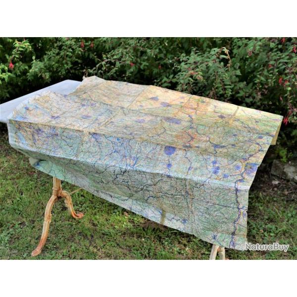 Arm�e de l'air - Rare carte plastifi�e AVIATION - Tours Montagis Orl�ans Paris NAVIGATION AVIATION