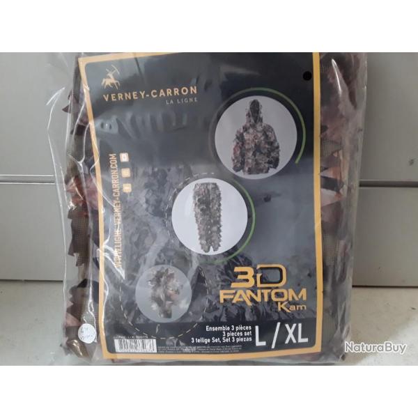 9876 ENSEMBLE 3 PIECES VERNEY CARRON 3D FANTOM KAM NEUF