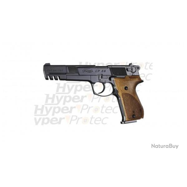 Pistolet � Plomb Walther CP88 Competition - Noir - Crosse Bois