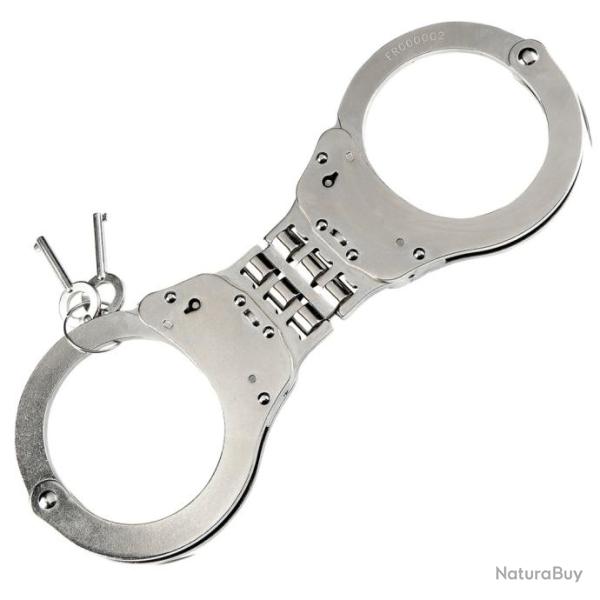Menottes  charnires TOE professionnelles NICKEL