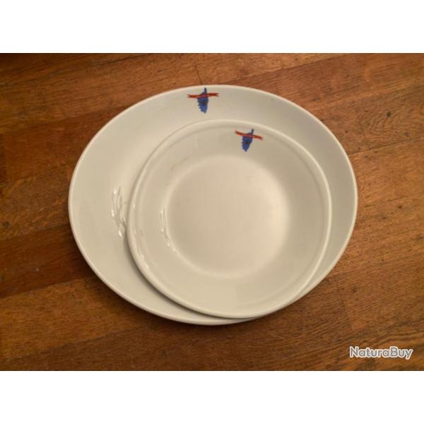 Assiettes militaire police D�l�gation CRS Corse