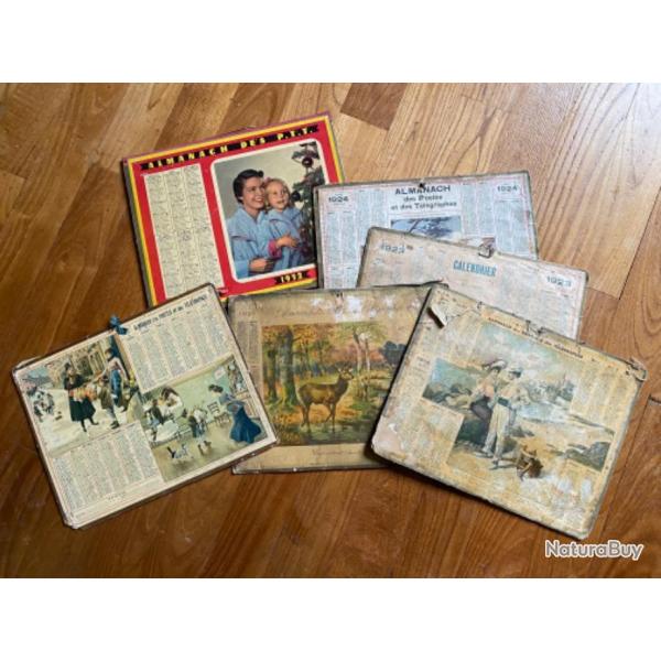 Calendrier almanach ancien poste et t�l�graphe P.T.T 1914