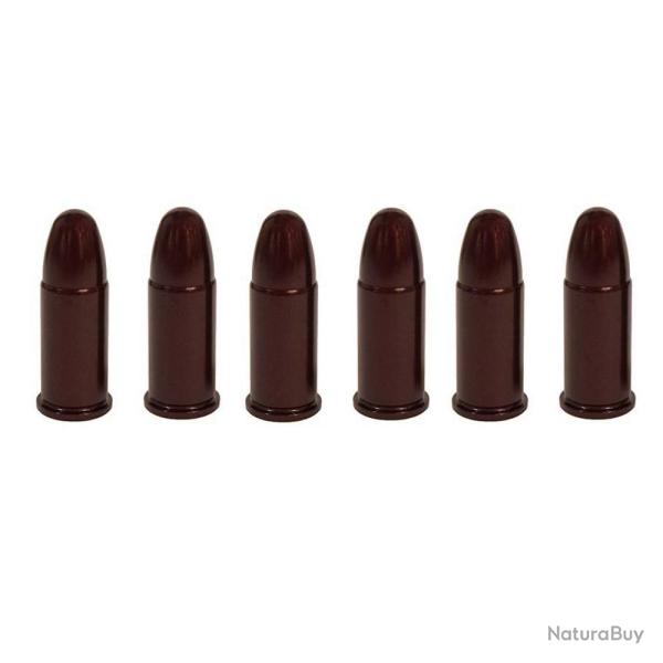 6 douilles amortisseur "Snap cap" cal. 38 S&W en aluminium - A-Zoom