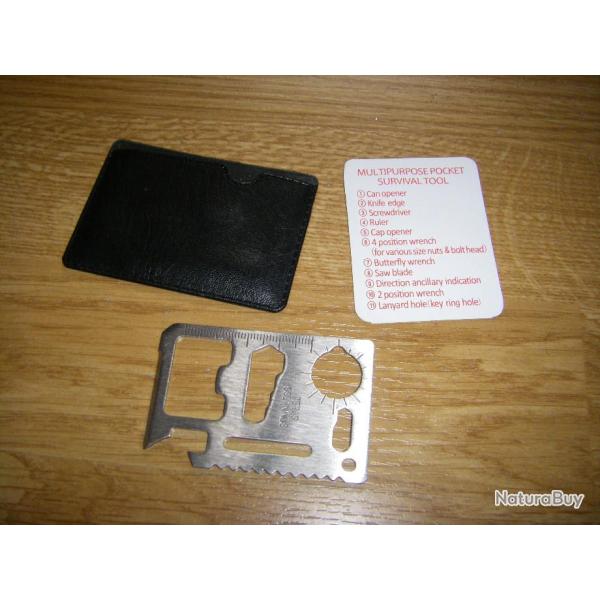 Kit de survie, format carte