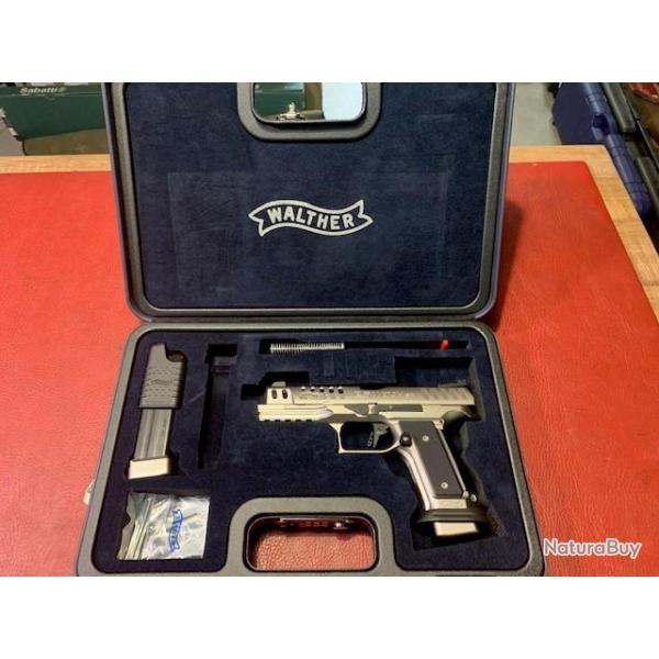 PISTOLET WALTHER Q5 MATCH SF BLACK TIE CAL 9X19 CAPACITES 17 COUPS 2 CHARGEURS