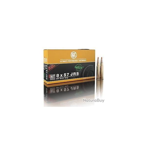 Munitions RWS calibre 8x57 JRS Hit 160gr - 10.4g x20