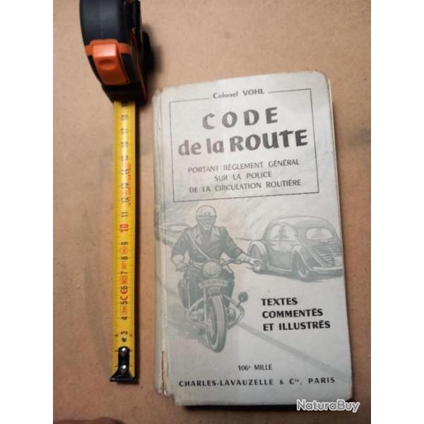 Code de la route 1959 Rglement gnral sur la police de la circulation routire