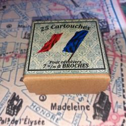 7 mm Broches (Houllier & Blanchard): Reproduction boite munitions (vide) collection HB 10864769