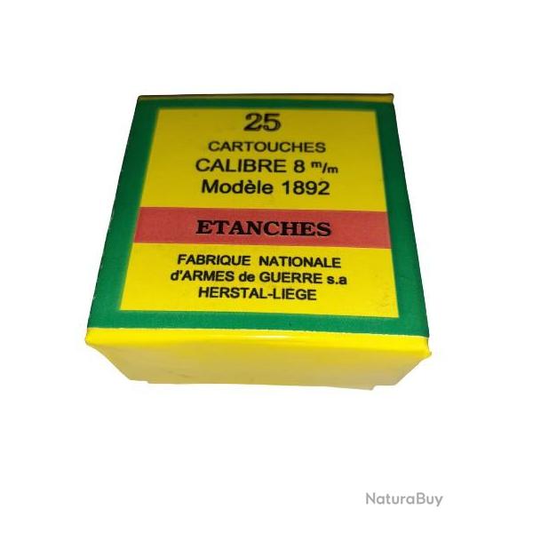 8 mm 1892: Reproduction boite cartouches (vide) FN HERSTAL 10864769