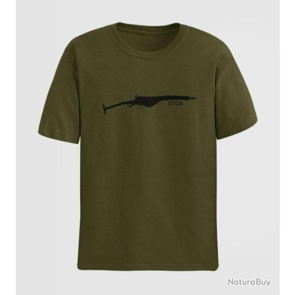 T shirt Armes STEN Army Noir
