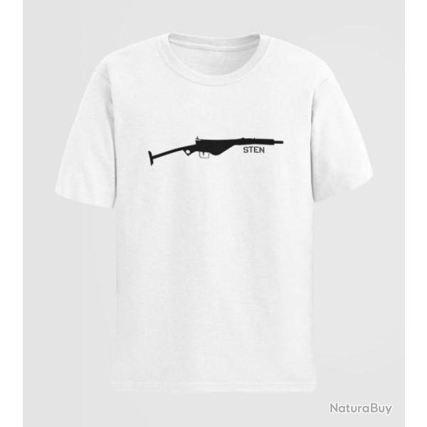 T shirt Armes STEN Blanc