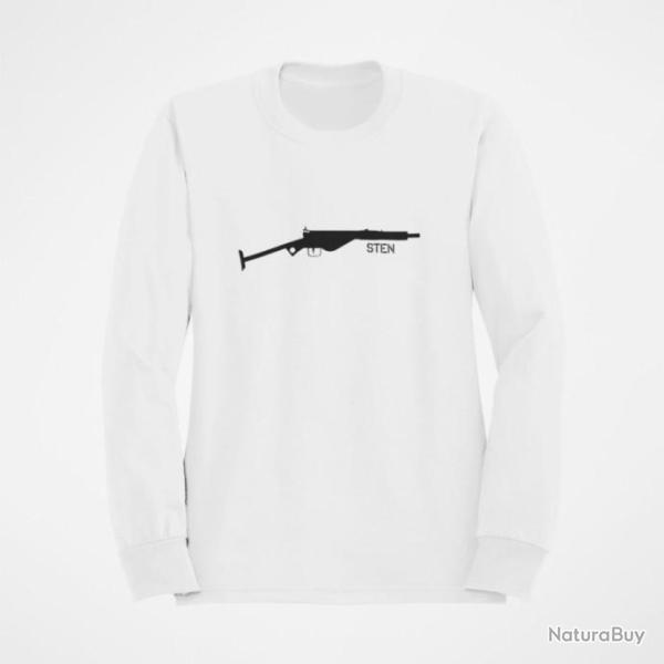 Sweat Armes STEN Blanc