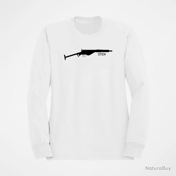 Sweat Armes Sten Blanc