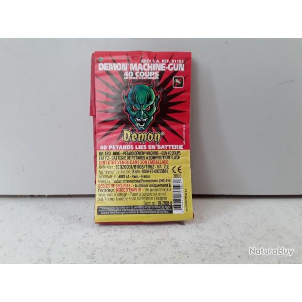 Petards mitraillette 40coups Demon MACHINE GUN