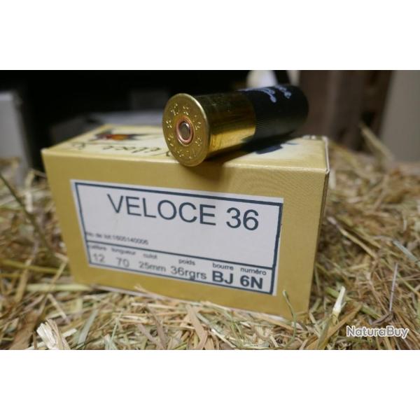 10 cartouches JOCKER VELOCE 36 cal 12/70 en 36 gr BJ pb 6N