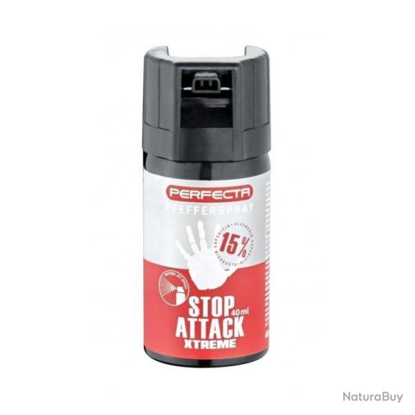 LOT 5 BOMBES STOP ATTACK XTREME POIVRE 40 ML PERFECTA - Destock'defense