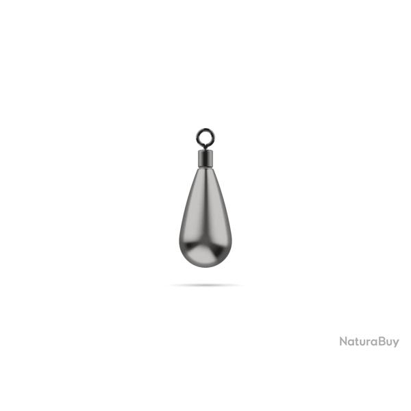 Plomb Jaeger Tear Drop Shot Tungsten Naturel par 2 8,8g