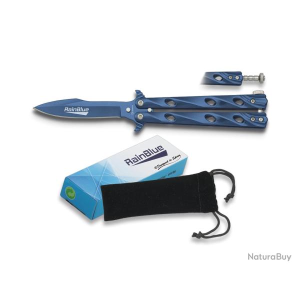 Couteau Papillon Rainblue collection - Albainox