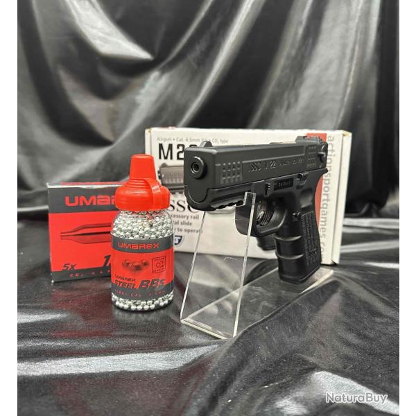 Pack pr�t a tirer "PISTOLET GBB ISSC M22 4.5 CO2- BBS" + billes + Co2