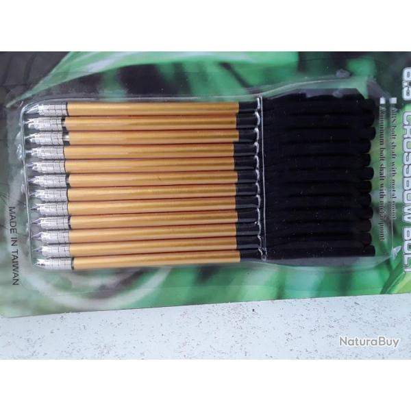 9903l LOT DE X12 FLECHES/ CARREAUX POUR PISTOLET ARBAL�TE  NEUF